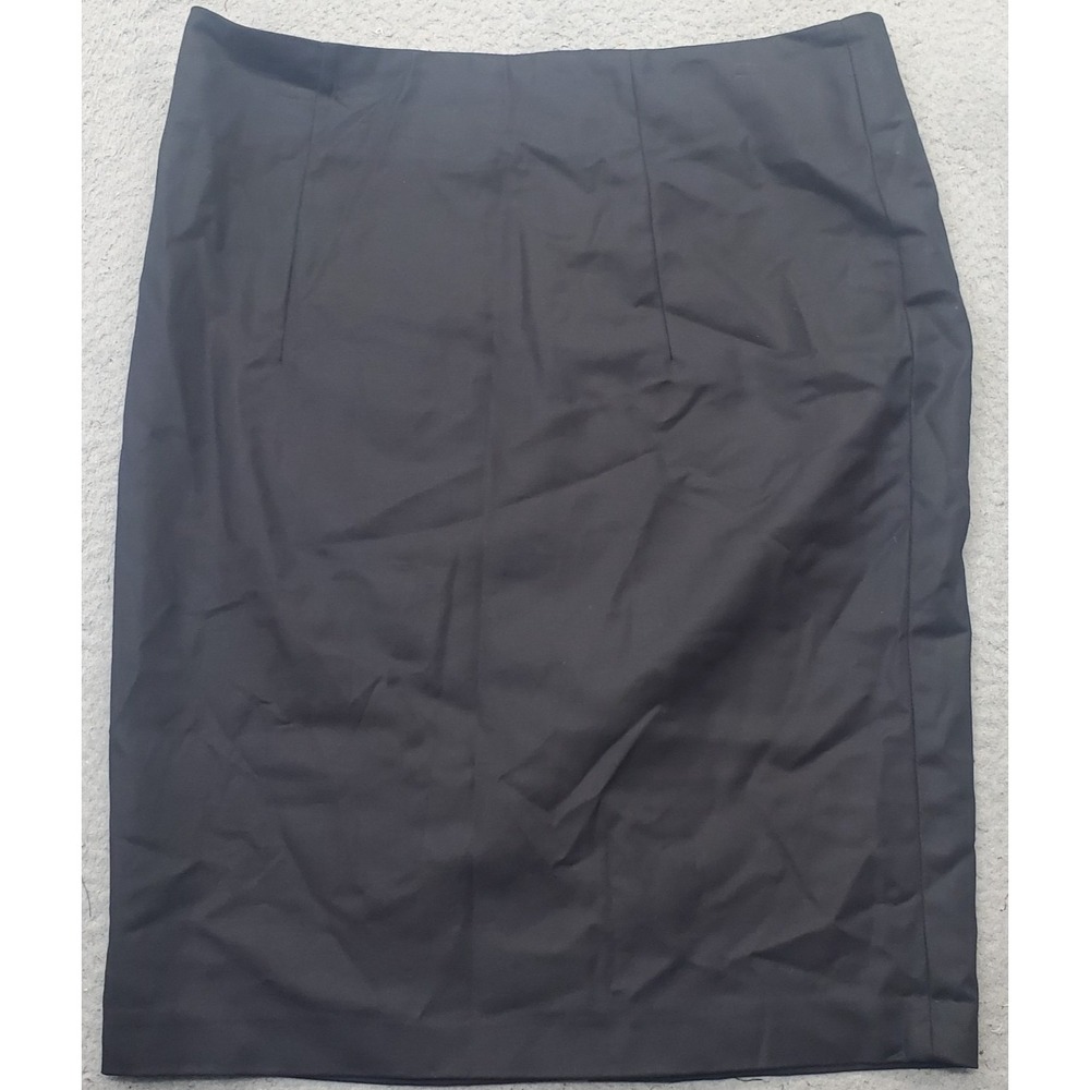 Dalia Collection Skirt Womens 8 Black Stretch City Fit Low Rise Back Zip